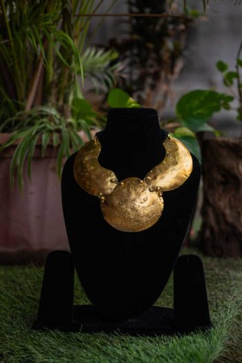 Brass Golden Necklace-GN053