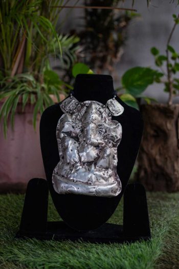 Brass Silver Necklace-GN054