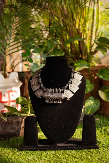 Silver Tribal Necklace GN022